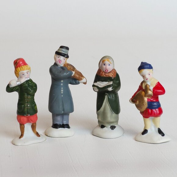 Vintage LeMax Figurines Lot of 4 Carolers - Picture 1 of 6